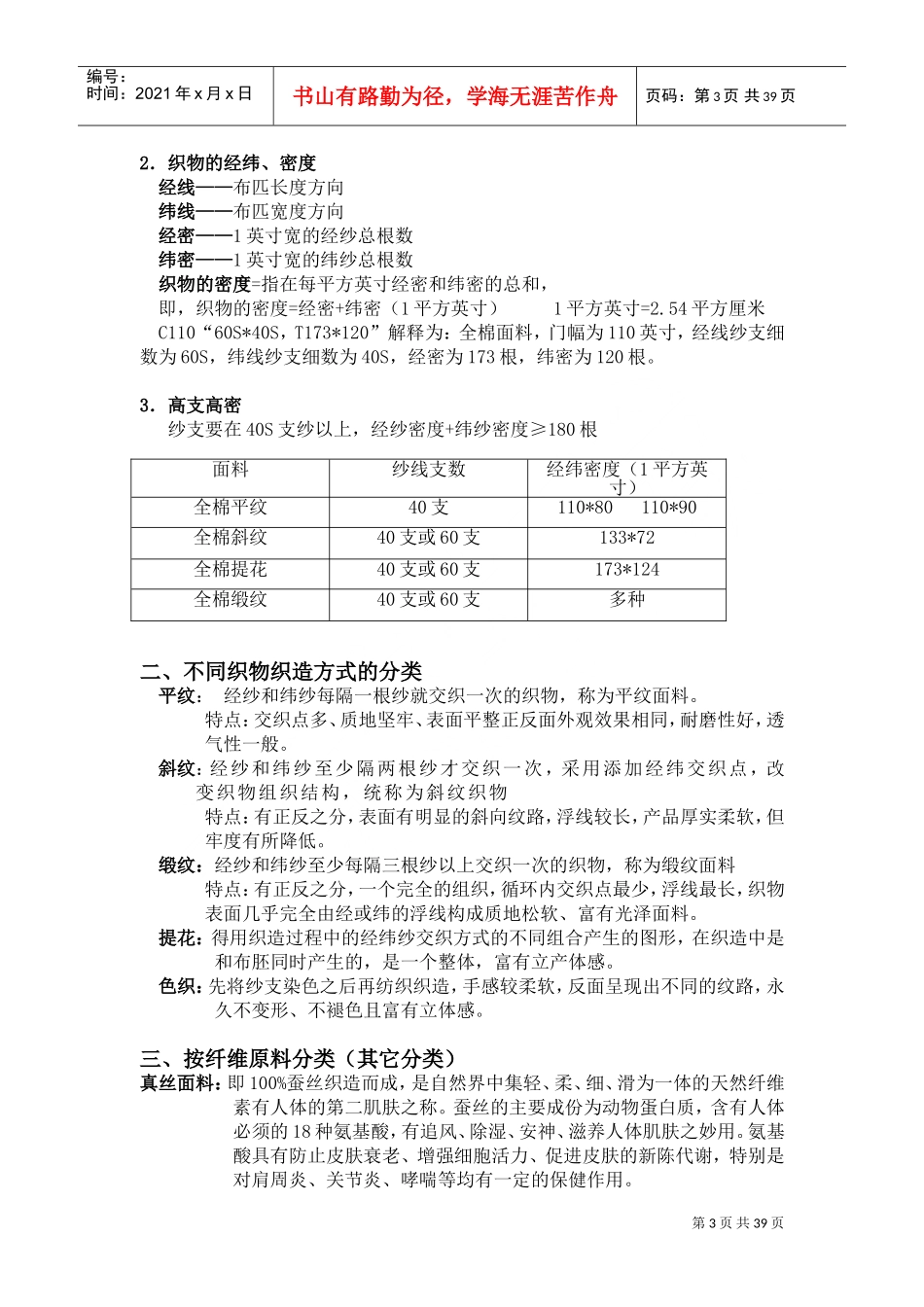 家纺培训手册范本床上用品类_第3页