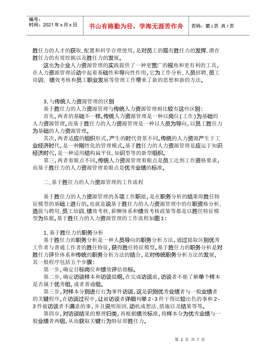 【精品文档-管理学】胜任力在人力资源管理中的应用_人力资源管_第2页