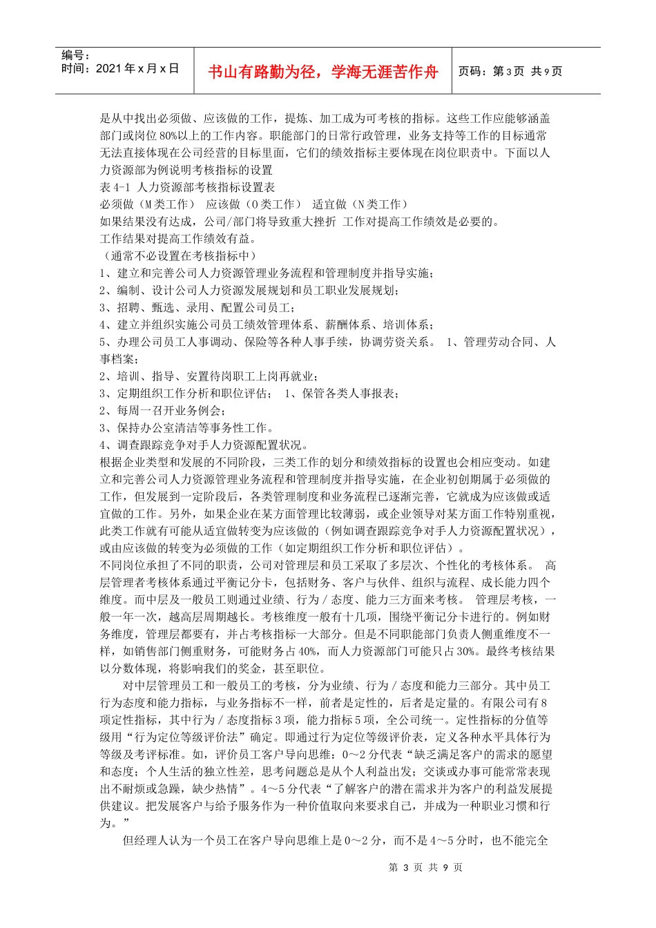 企业员工绩效考核改进设想_第3页