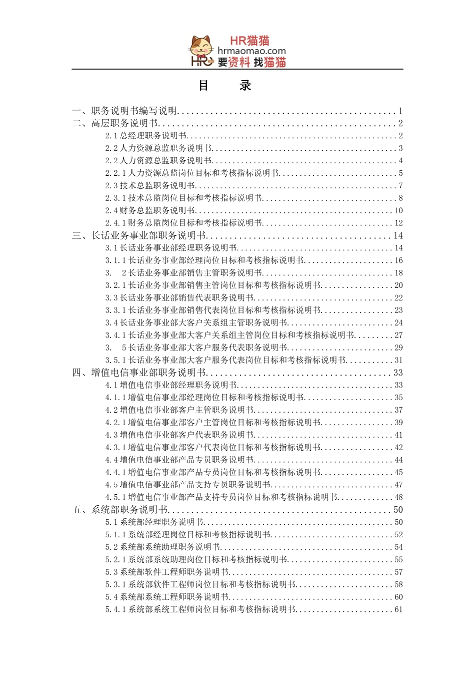 XX职务说明书v45-HR猫猫_第2页