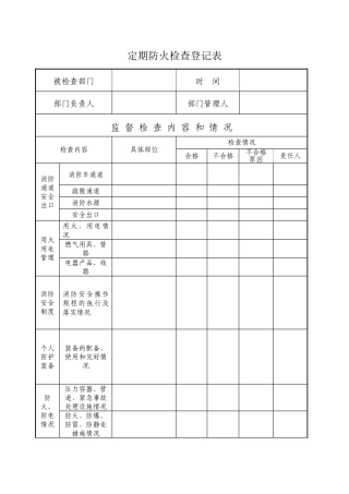 四个能力表格档案