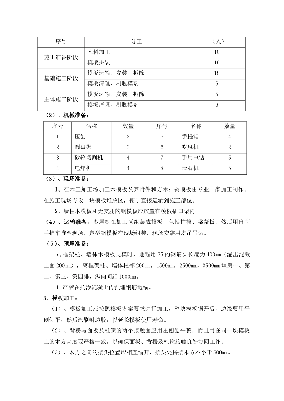 模板安装与拆除施工方案_2_第3页