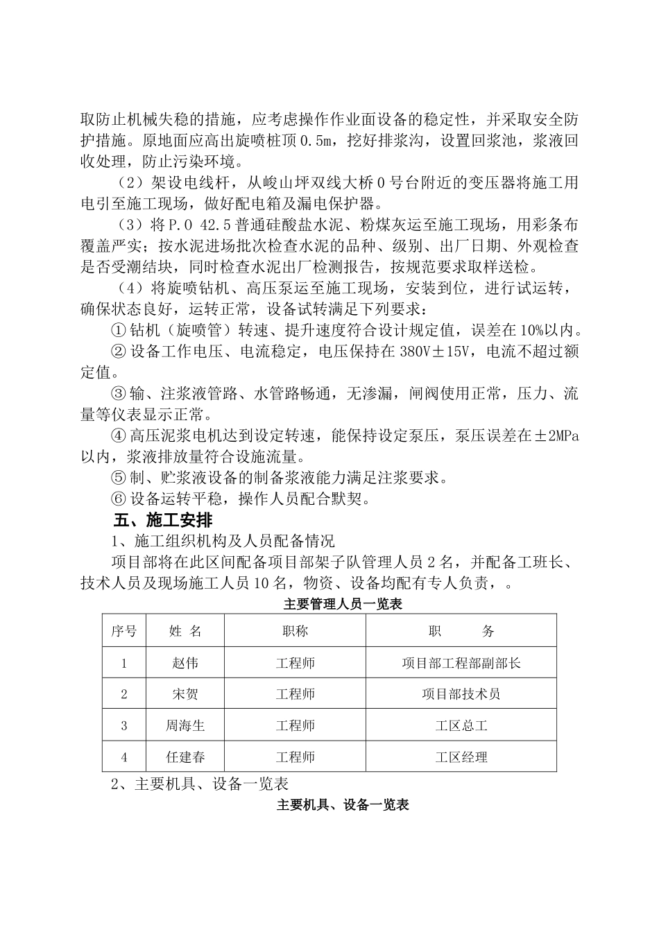 高压旋喷桩试桩施工方案_第2页