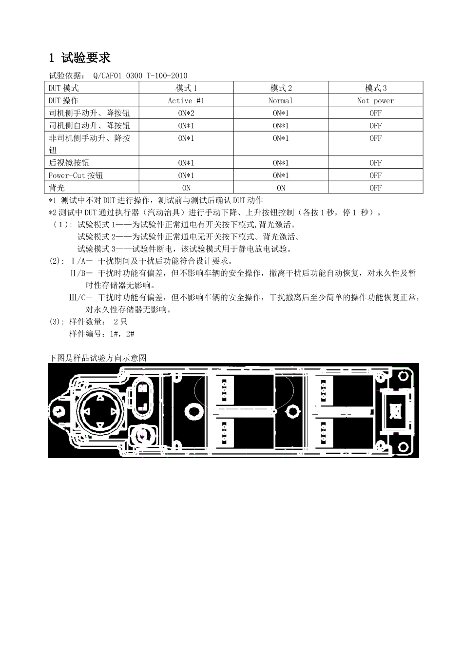 汽车电动窗开关EMC预测试计划_第3页