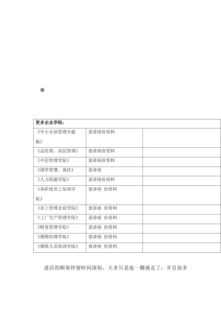 留住顾客的技巧传授