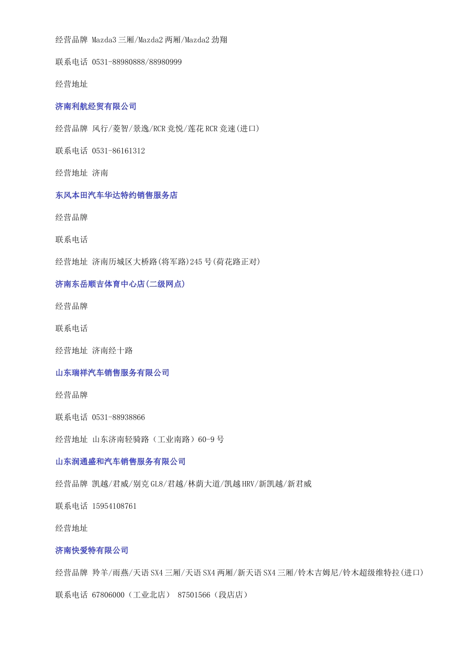 济南市汽车销售服务有限公司_第3页