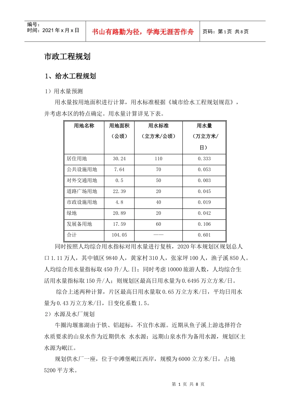 市政工程规划_第1页