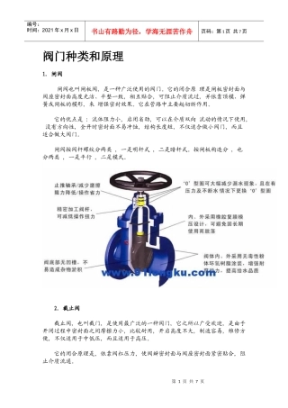 各类型阀门培训资料