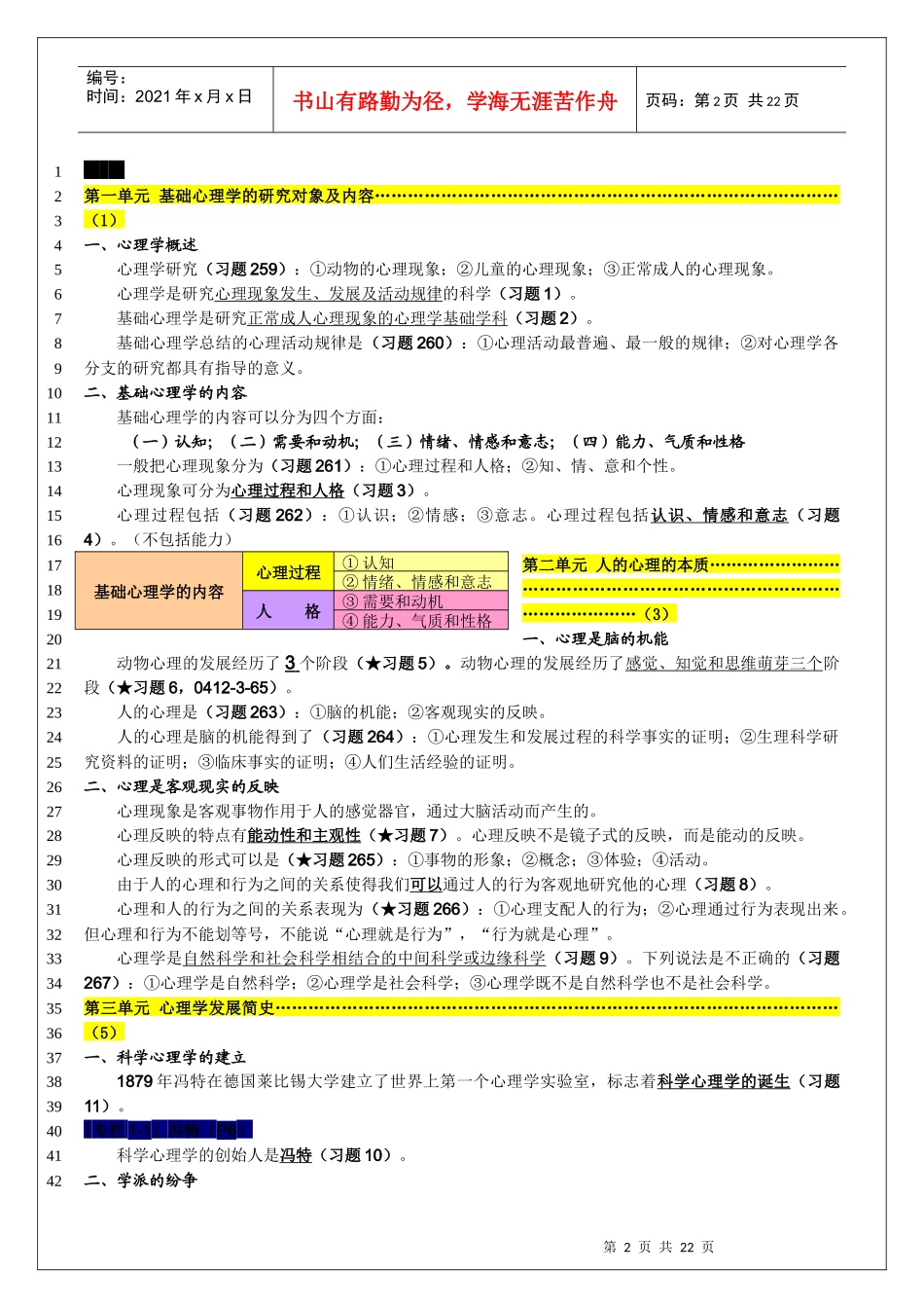 基础心理学知识复习重点_第2页