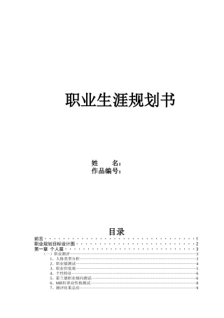 大学生职业生涯规划4