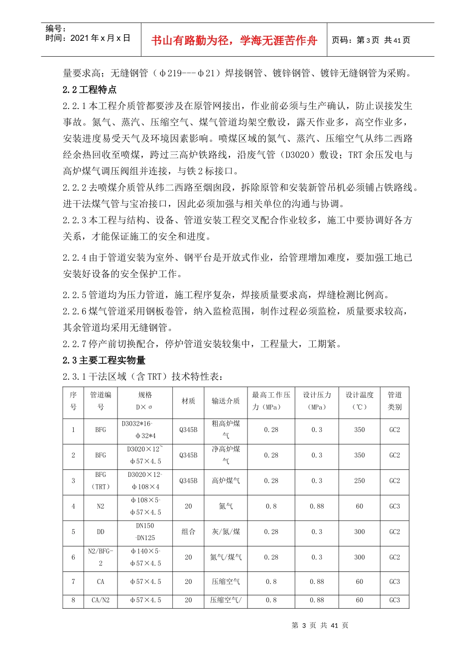 压力管道安装方案_第3页