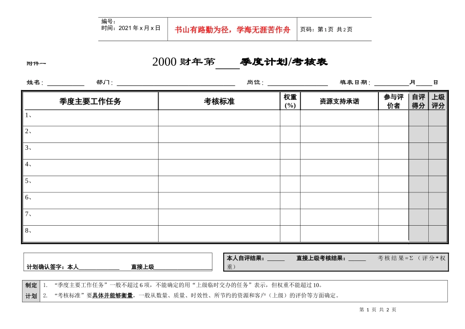季度考核附表2_第1页