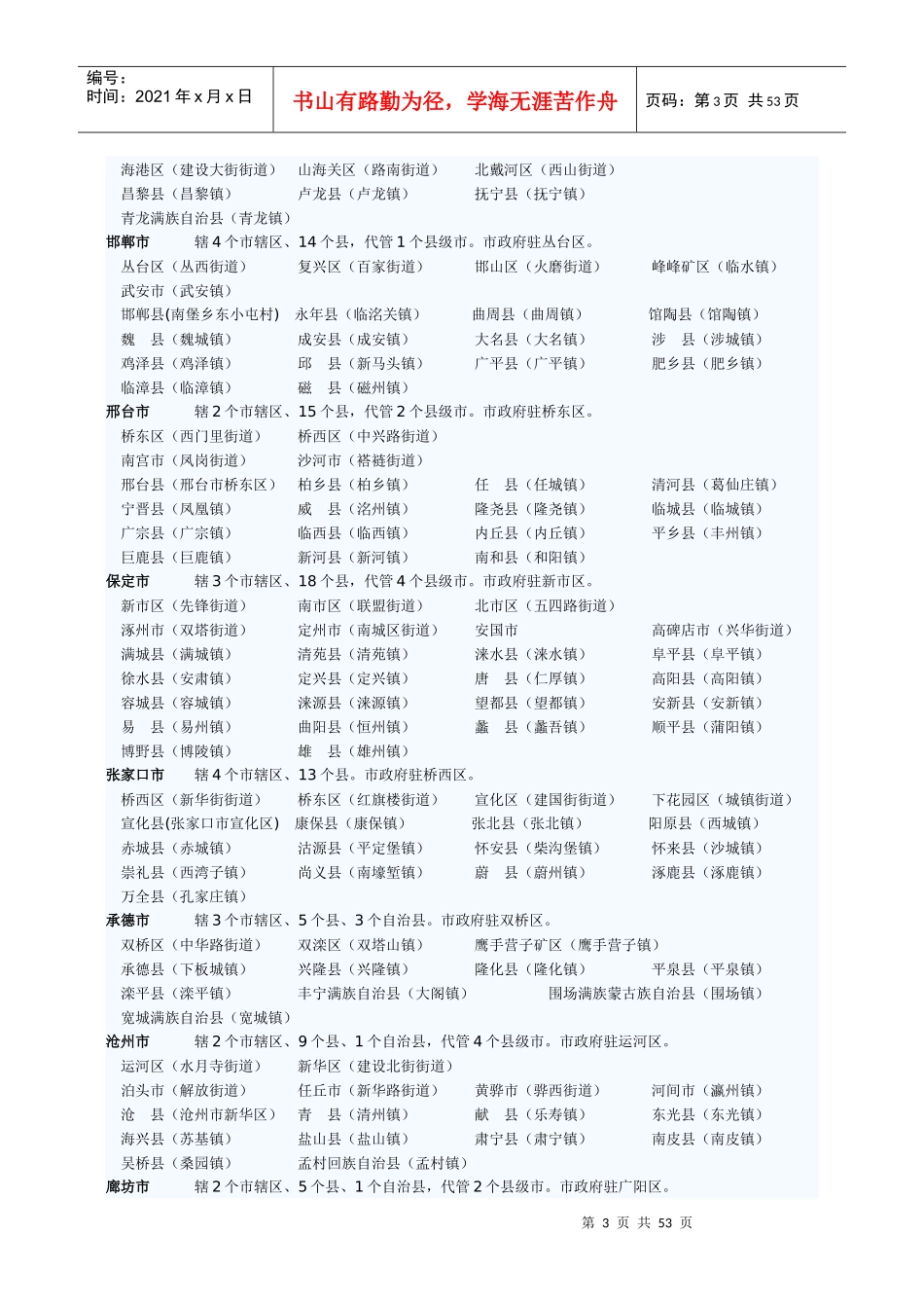 全国行政区划XXXX年_第3页
