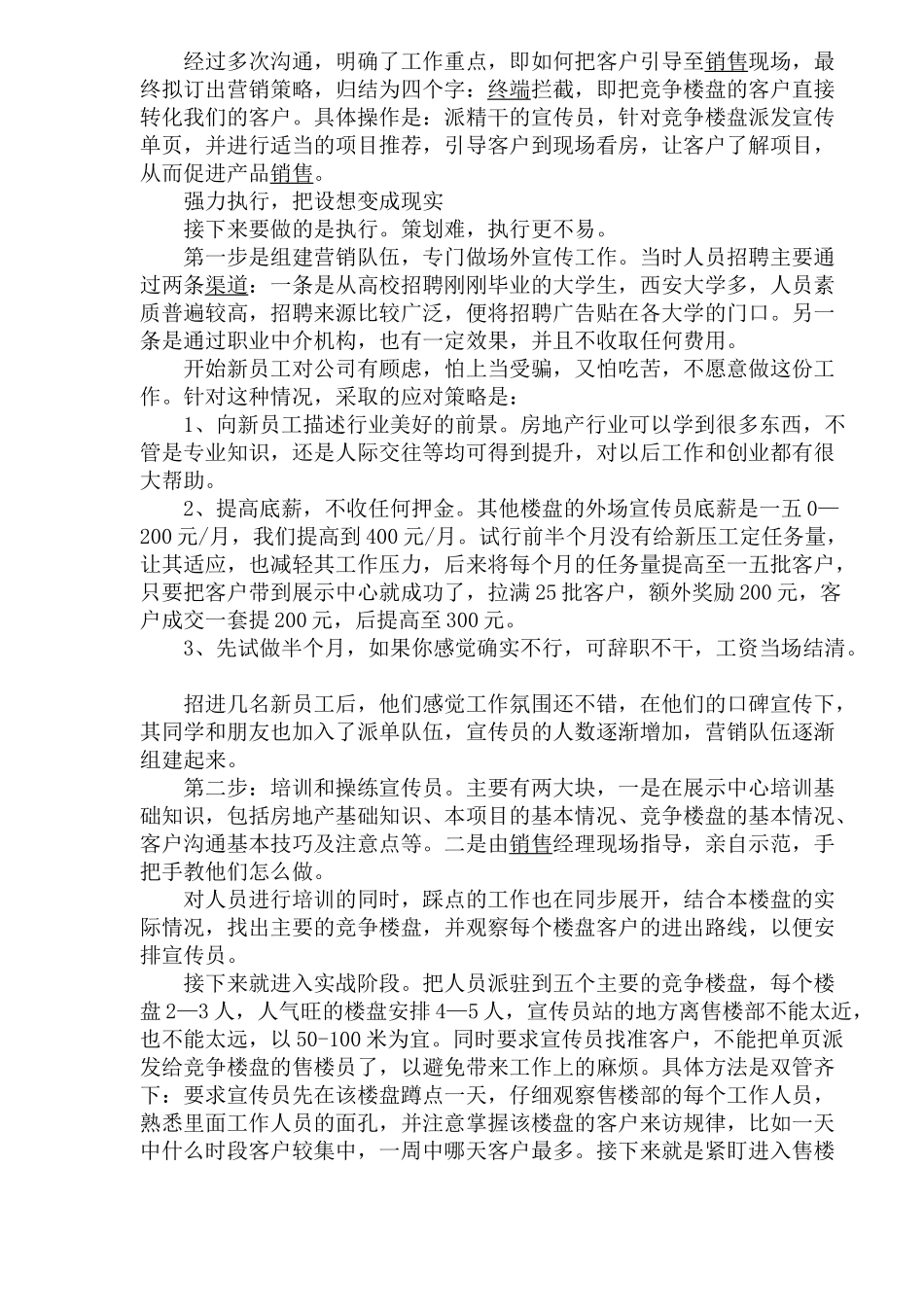 某某房地产代理公司创造销售神话策划方案_第2页