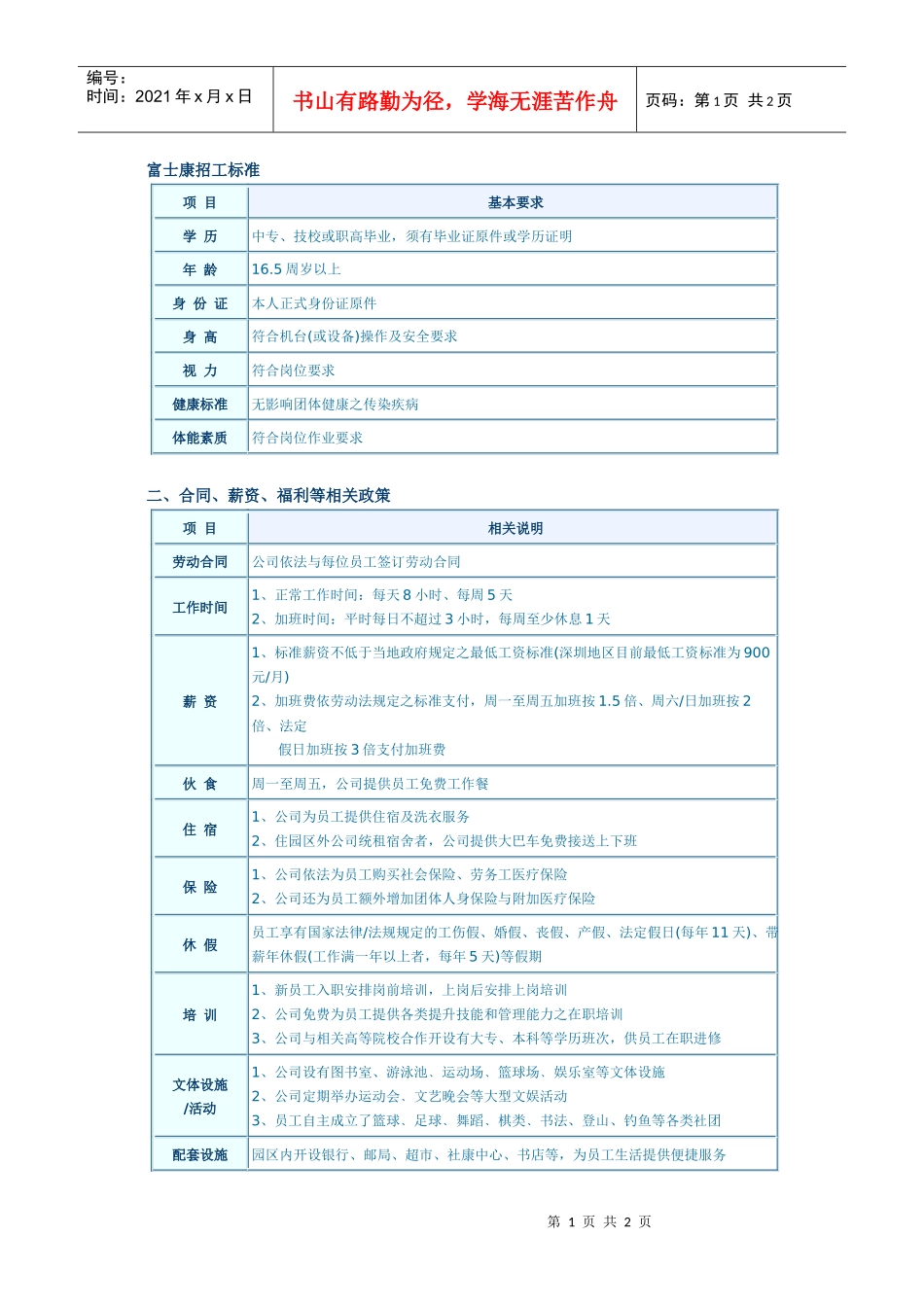 富士康招工标准_第1页