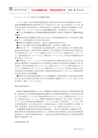 五大行业薪酬大揭秘