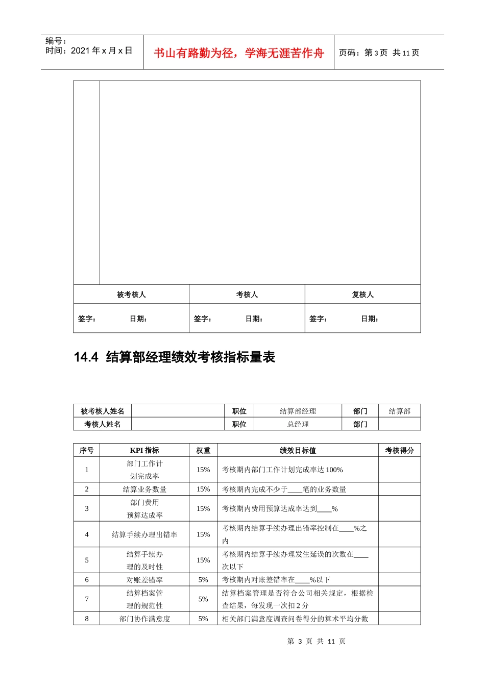 出口外贸人员绩效考核_第3页