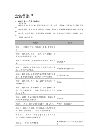 米其林轮胎电视脚本