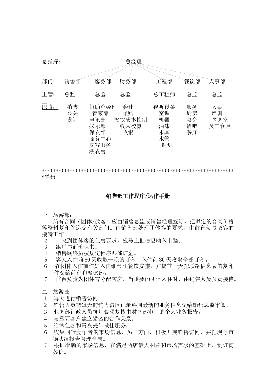 某酒店销售运作手册范文_第2页