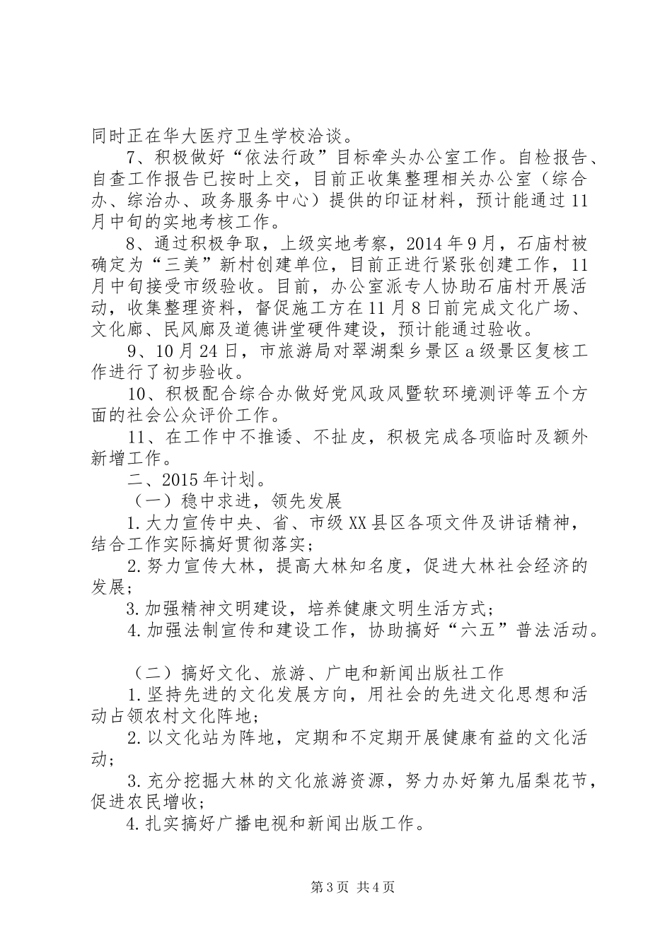 XX年科宣办工作总结和XX年工作计划_第3页