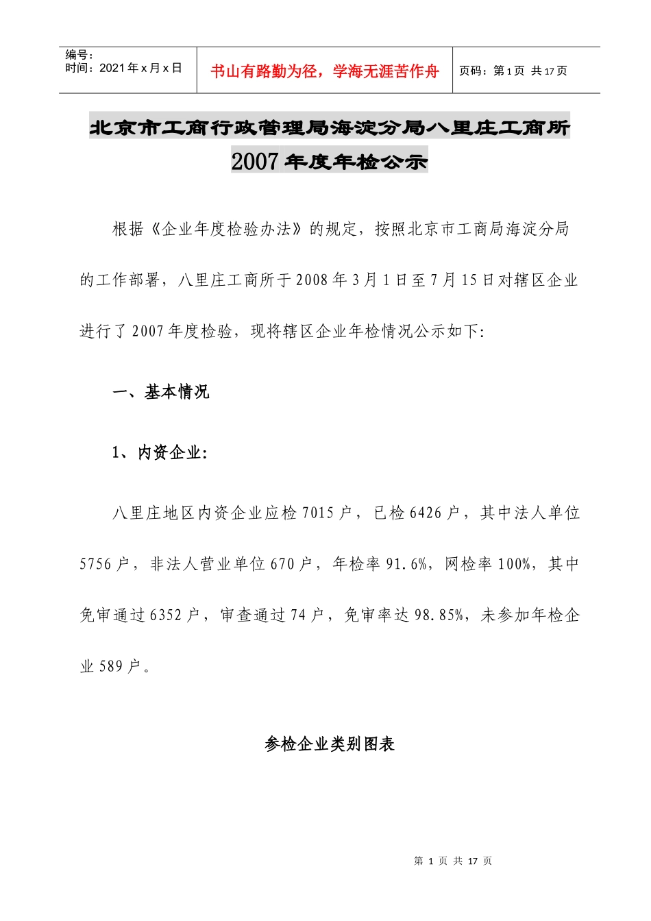 北京市工商行政管理局海淀分局八里庄工商所_第1页