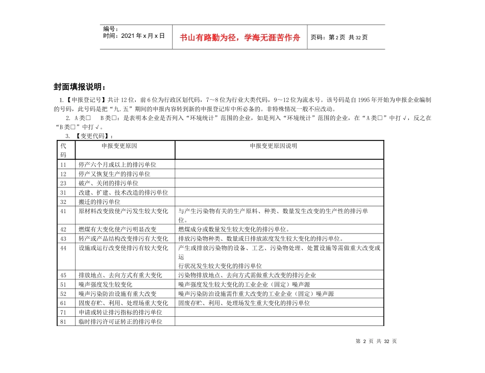 制表机关江苏省环境保护厅_第2页