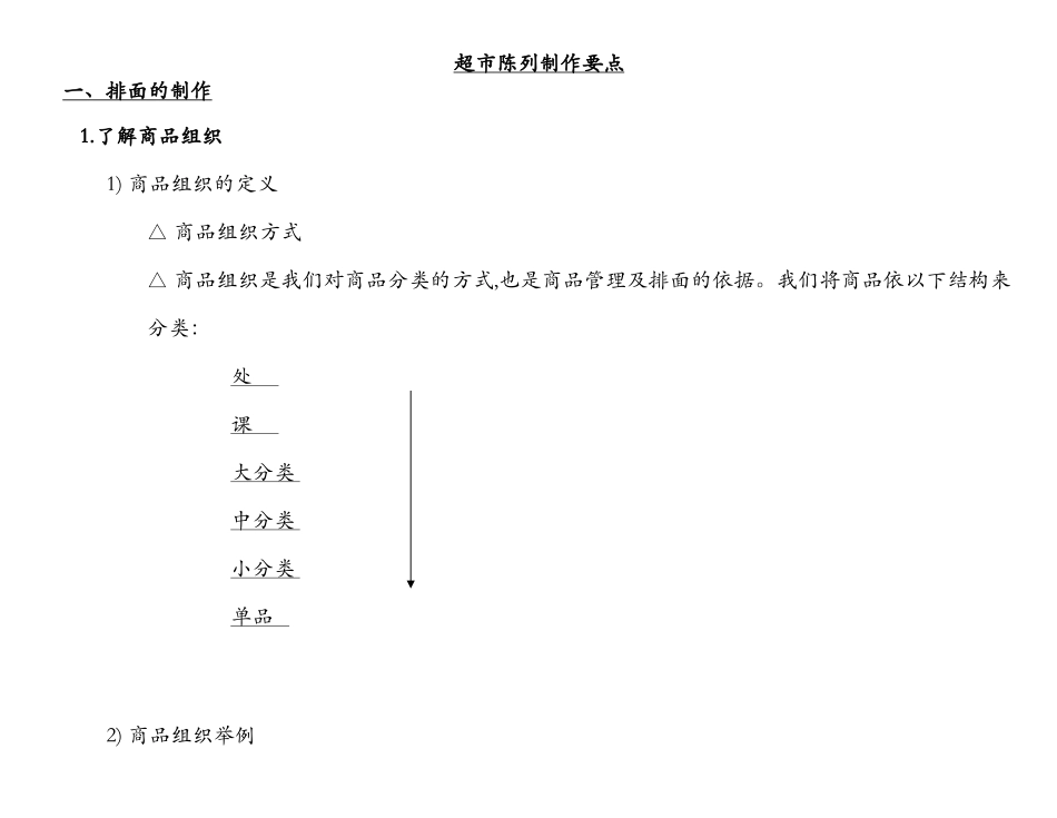 超市陈列制作要点(15页)_第1页