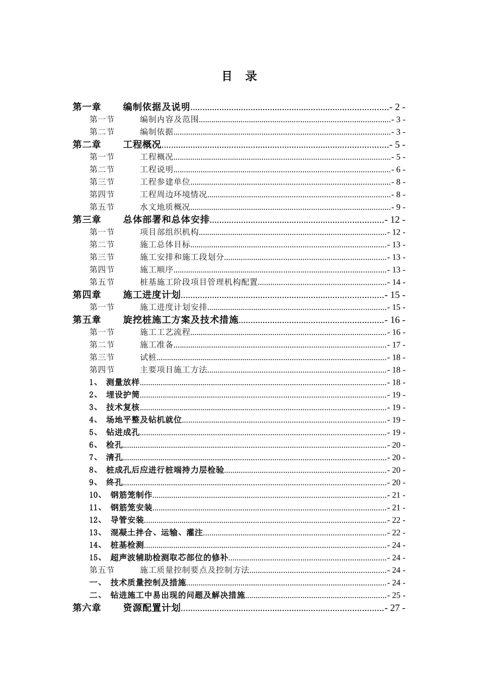 步阳华府二期-旋挖灌注桩施工方案_第1页