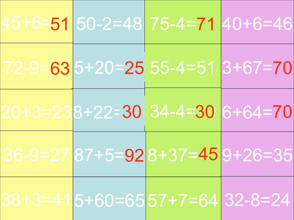 (中小学精品）口算游戏--_第3页