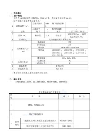某高层建筑模板施工方案(胶合板)_secret
