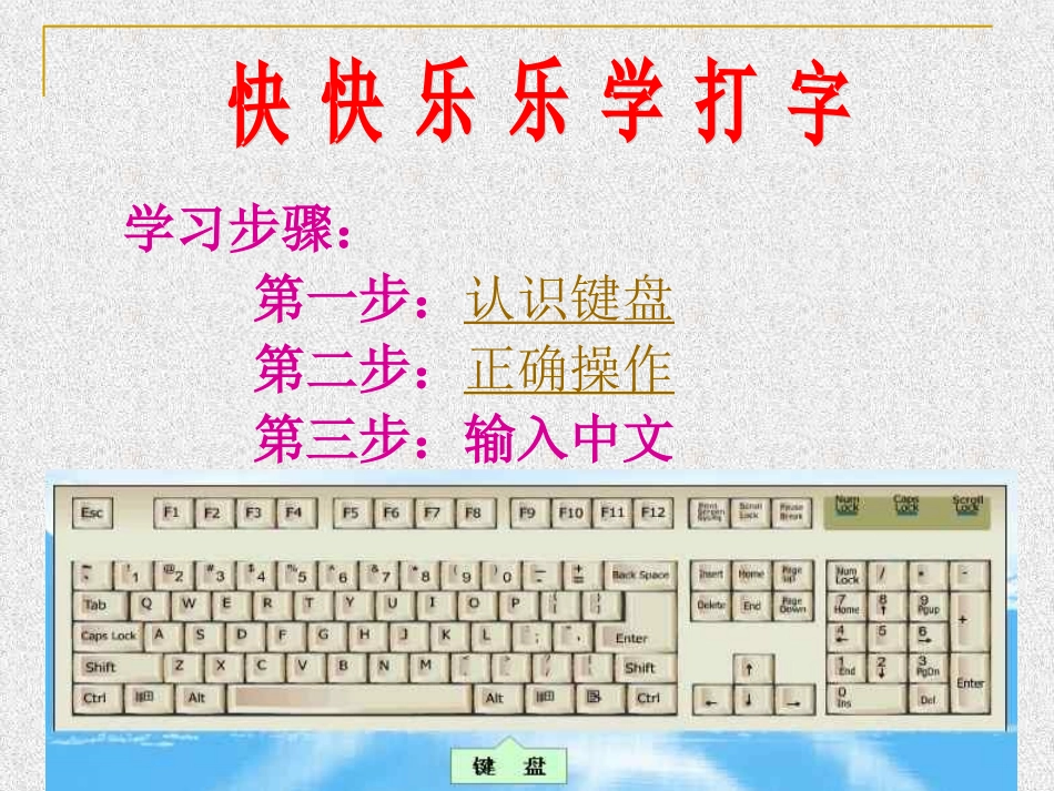 打字练习和认识键盘高玉林_第1页