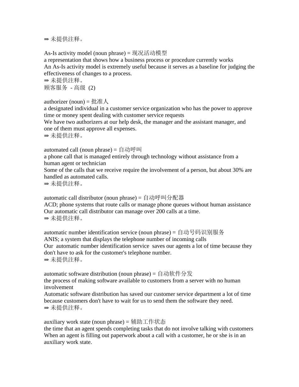 顾商务英语高级词汇--顾客服务_第2页