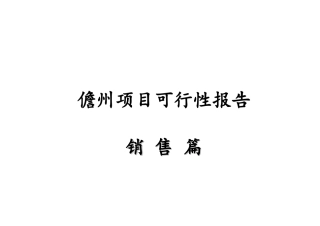 楼盘销售策划案