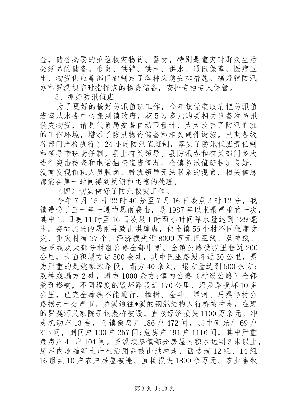 XX年度防汛工作计划范文_第3页