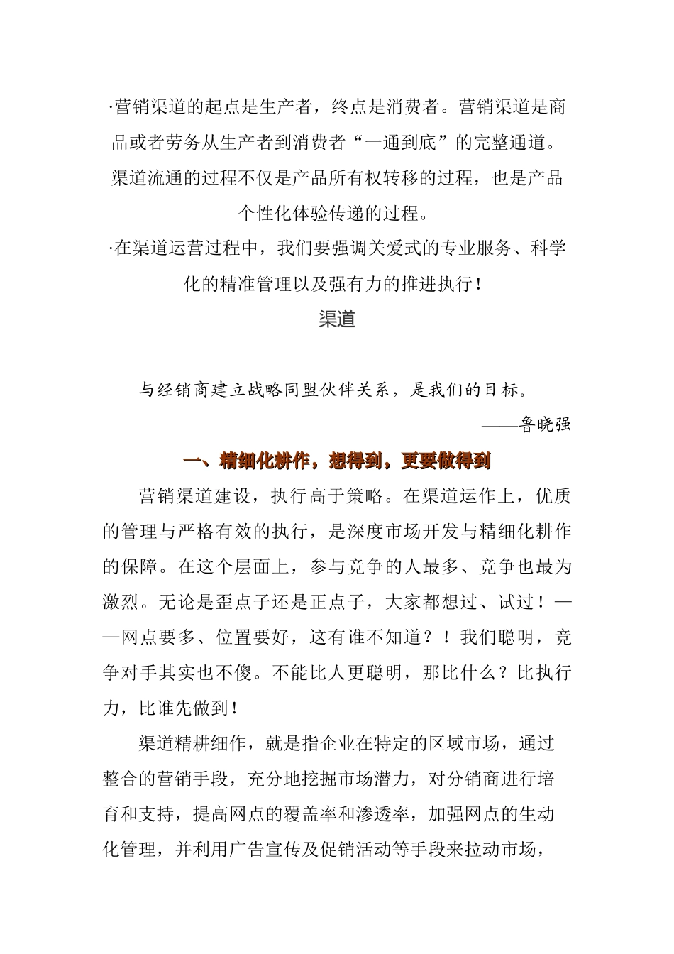 朵采内衣营销宝典之渠道策略_第1页