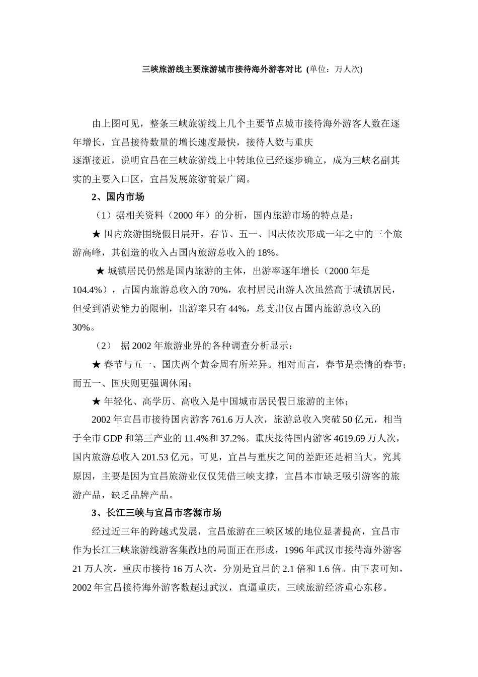 旅游市场前景分析(宜昌)_第2页