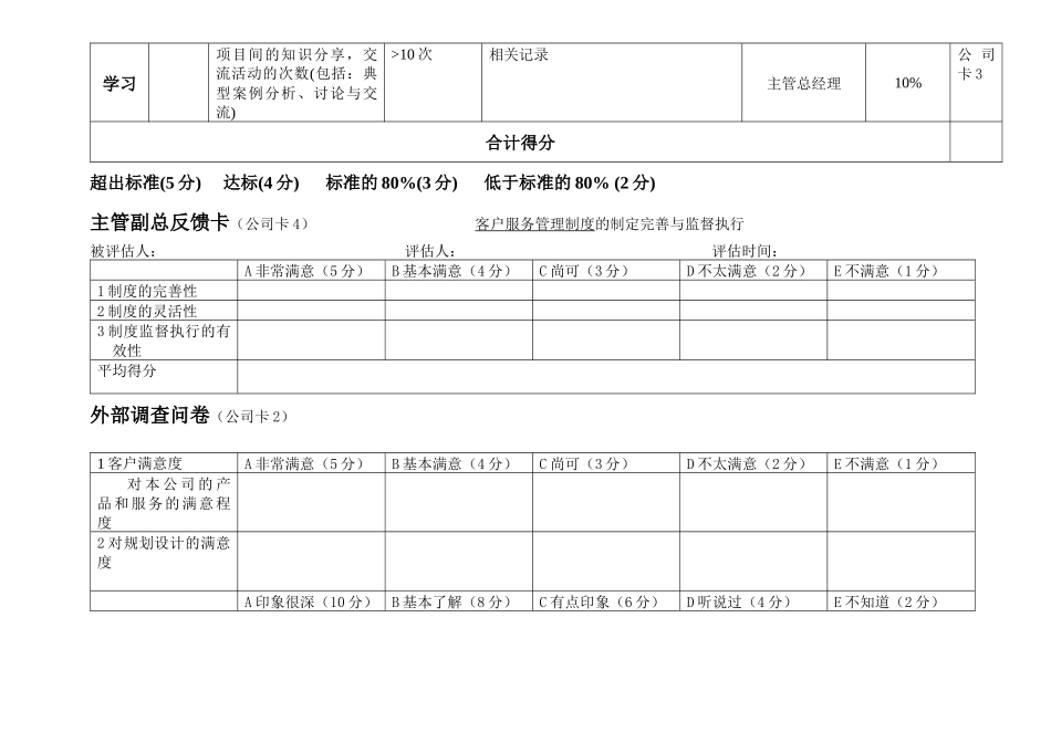 绩效评估工具_7客户服务部_第2页