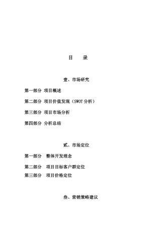 某地产市场定位与营销策略建议