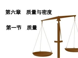 第六章质量与密度第一节质量课件