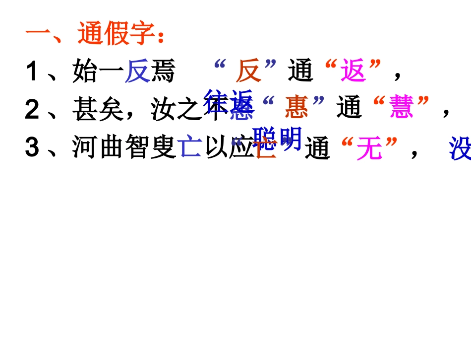 (中小学精品）愚公移山复习_第3页