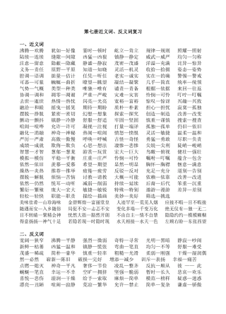 第七册近义词