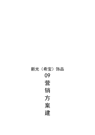 某饰品营销方案建议书