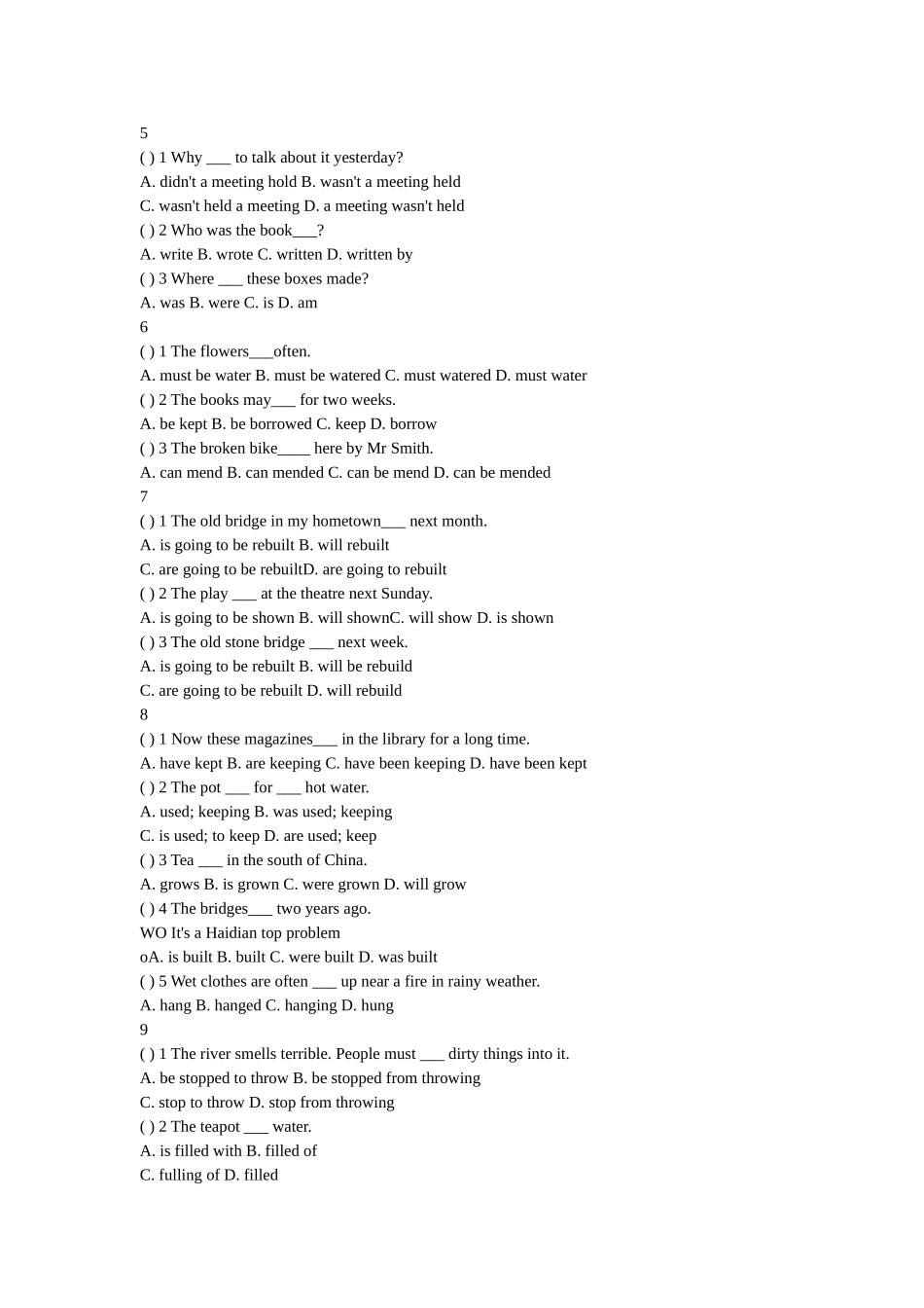 被动语态习题_第2页