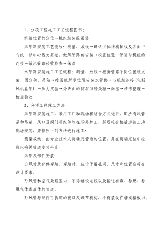 空调通风施工方案