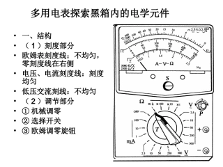 高中物理多用电表复习