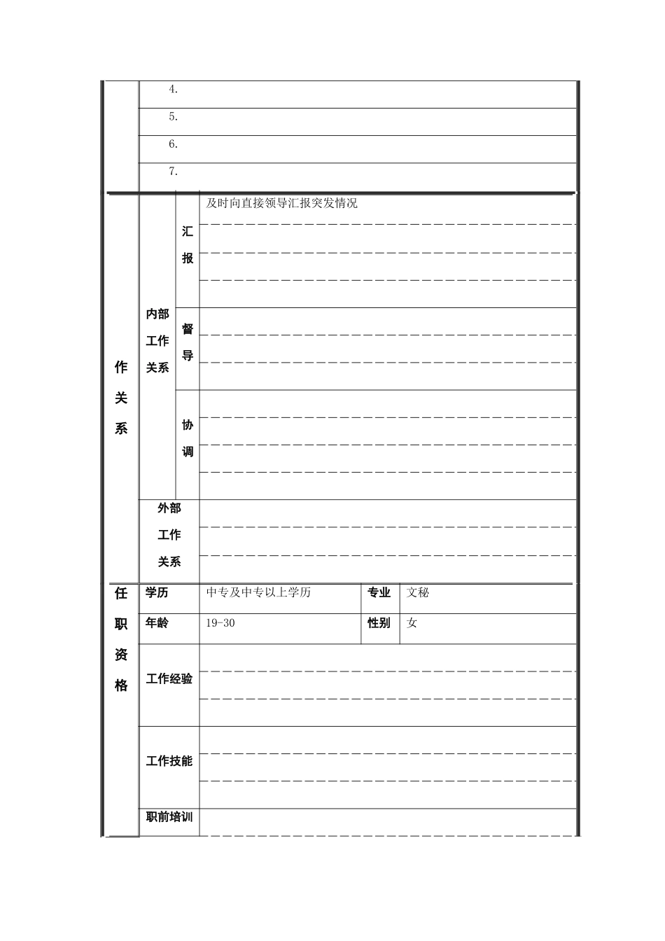 接待员岗位说明书_第2页