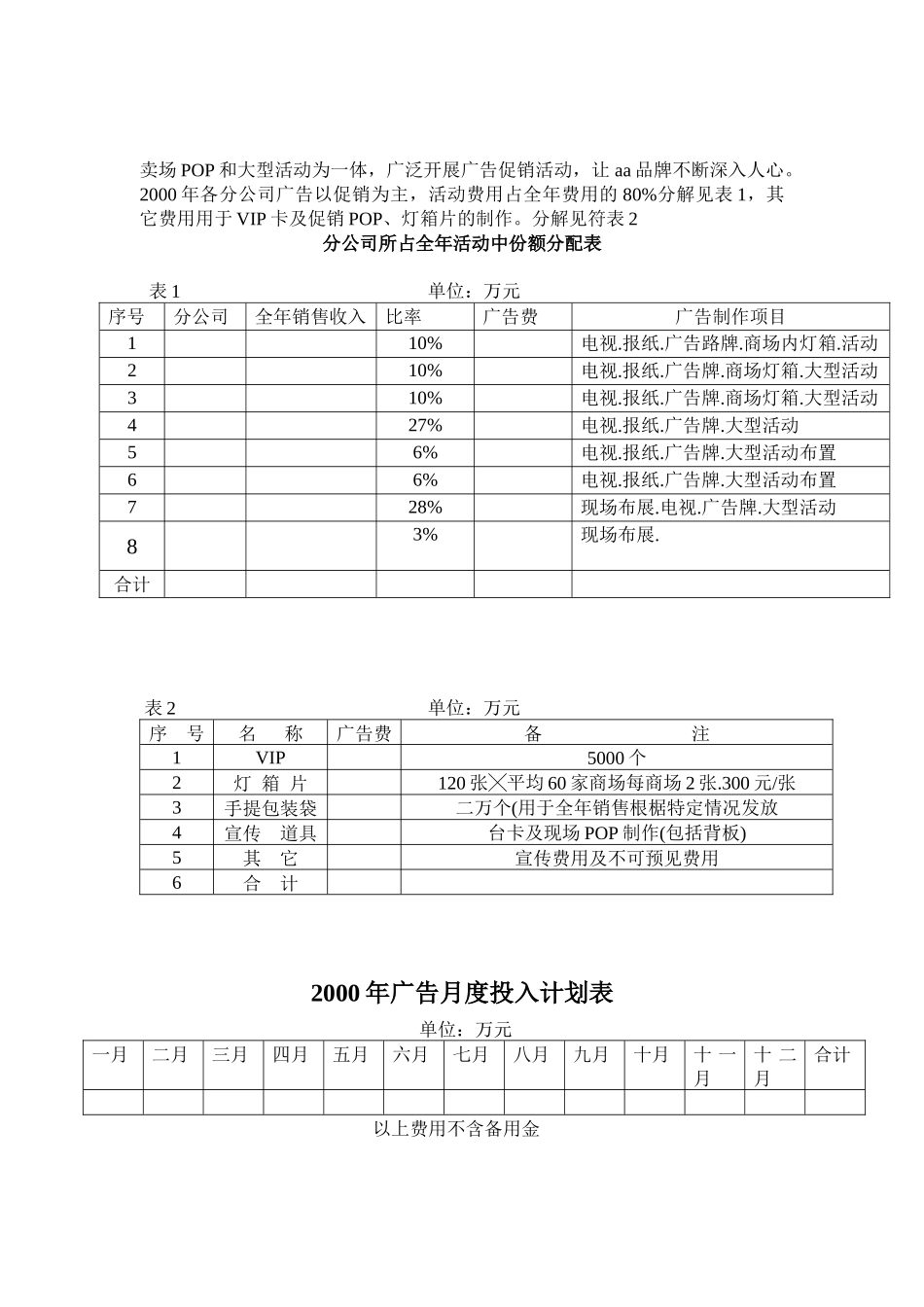 服装企业营销策划书_第3页