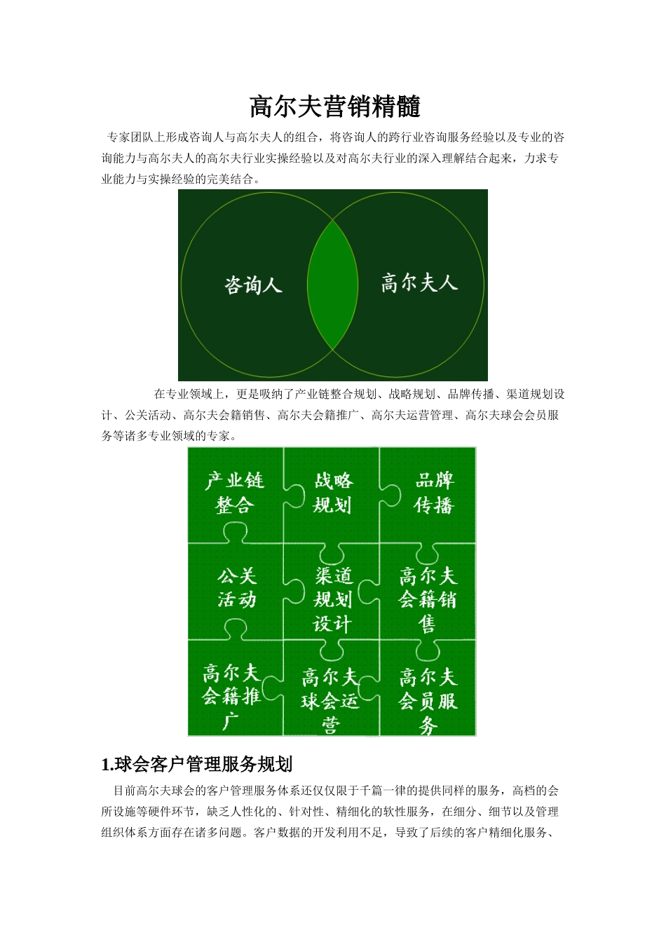 高尔夫营销精髓_第1页