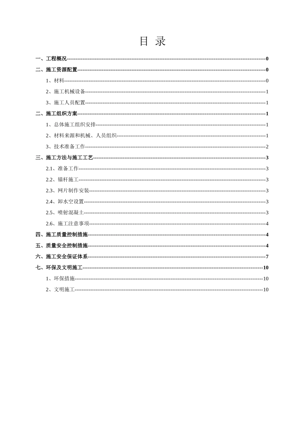 边坡喷锚施工方案_第1页