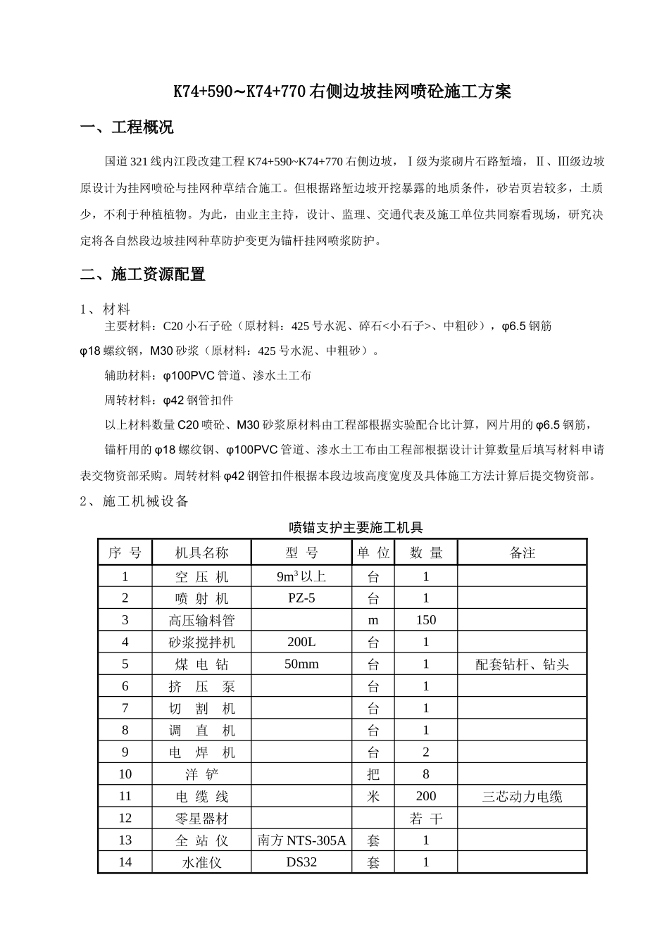 边坡喷锚施工方案_第2页